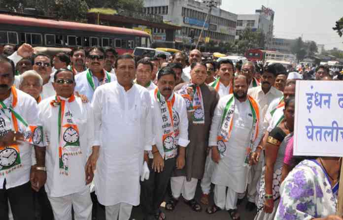 ncp-morcha-in-nagar