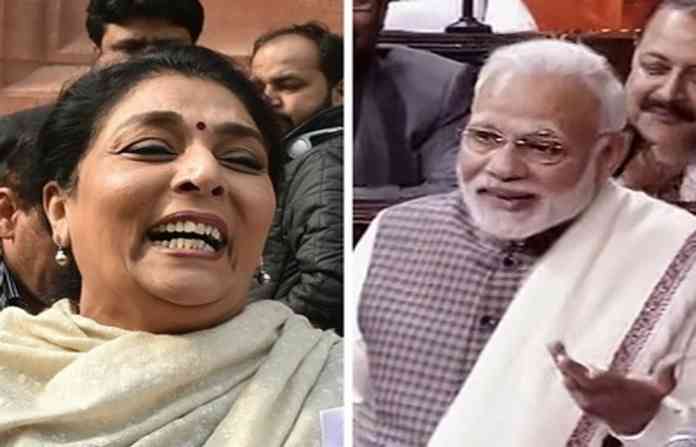 modi-and-renuka-chaudhary