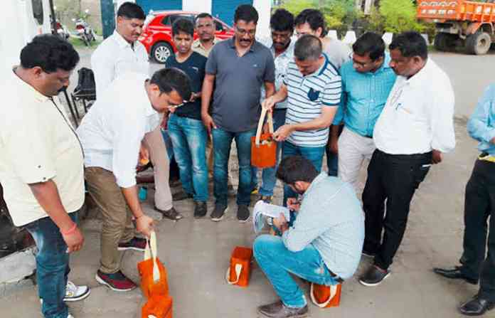 action-against-petrol-pump