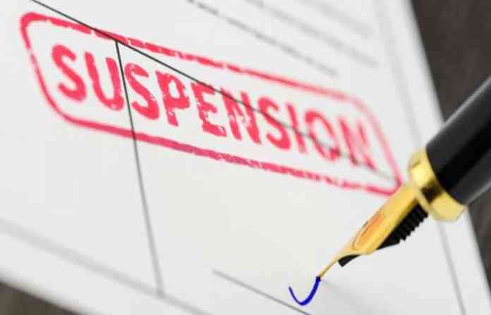 suspended