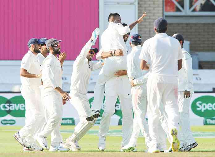 Fourth day of the third cricket test match