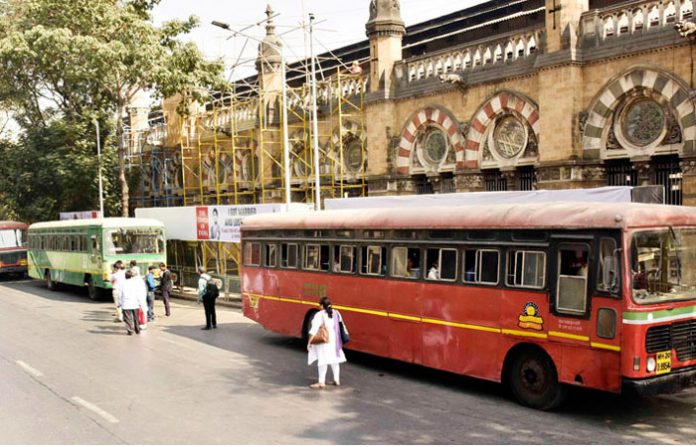 st-bus-in-mumbai-best-strik