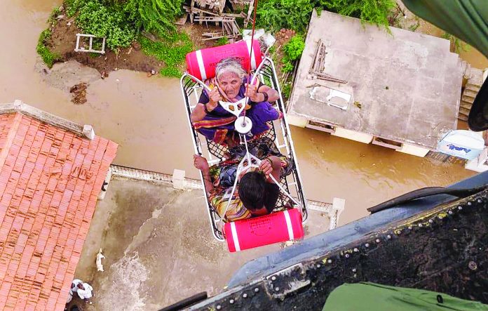 Flood-hit areas of Sangli and Kolhapur