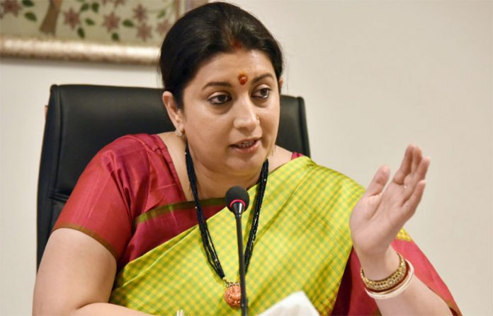 smriti-irani-good-image Smriti Irani Minister of Textiles