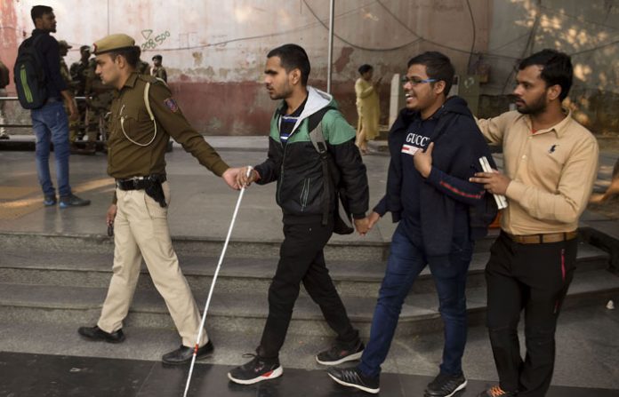 jnu-blind-student-protest