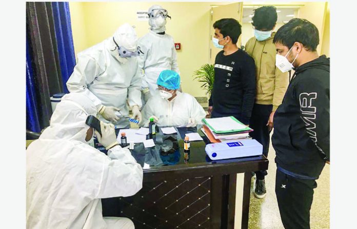 Coronavirus quarantine facility in Delhi