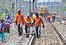 पश्चिम रेल्वेवर बोरिवली आणि भाईंदर स्थानकांदरम्यान रात्रकालीन ब्लॉक