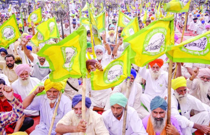 Farmers protest in Patiala