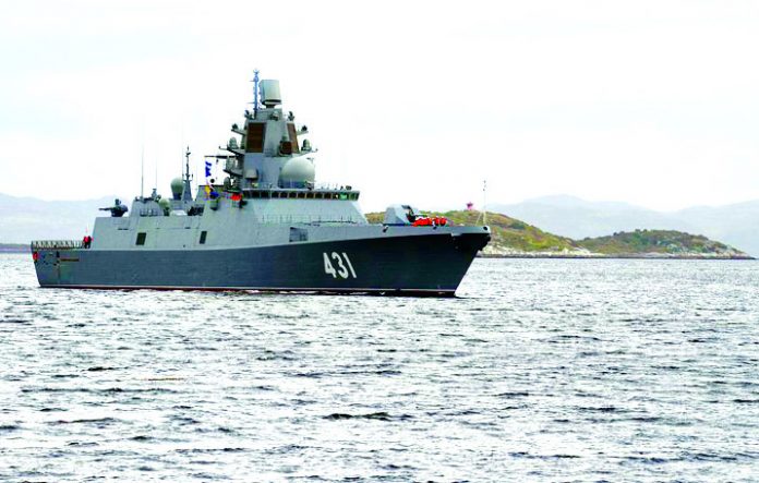 Frigate Admiral Kasatonov arrives in Severomorsk, Russia
