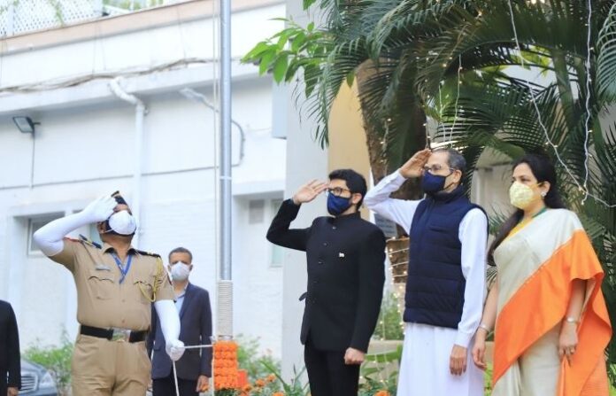 Uddhav Thackeray 26 January Flag