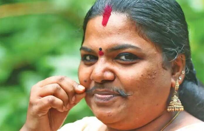 mustach-woman