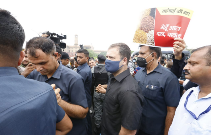 Rahul Gandhi black shirt protest