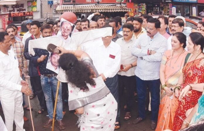SHIVSENA PROTEST