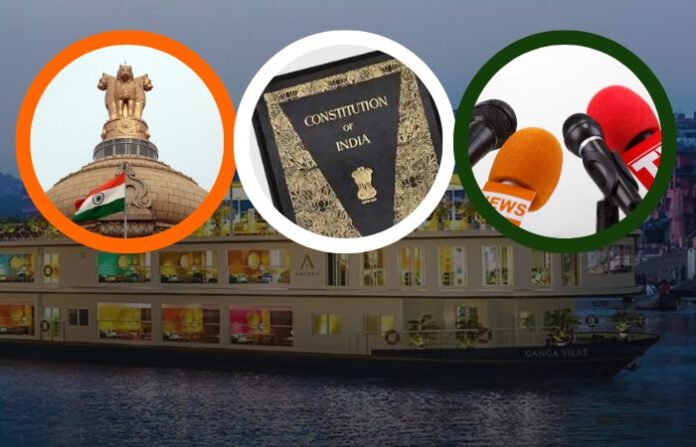 Rokhthok Ganga vilas cruise stuck