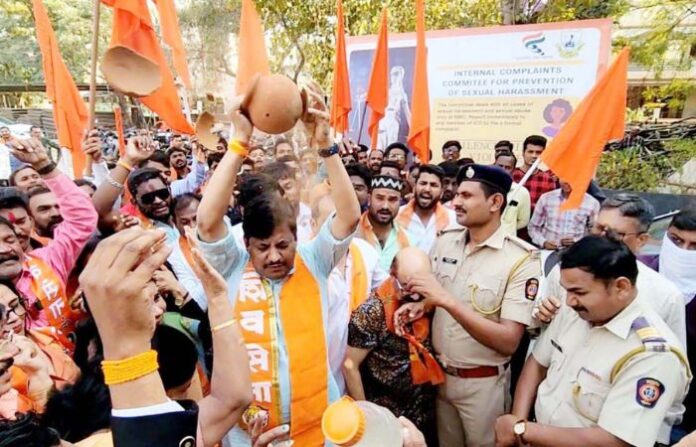 shivsena protest