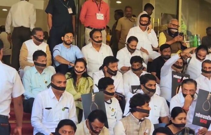 black ribbon protest
