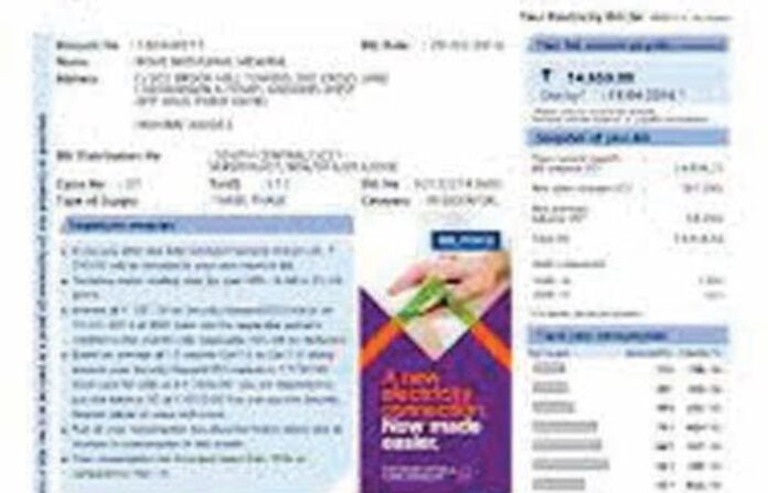 electricity bill