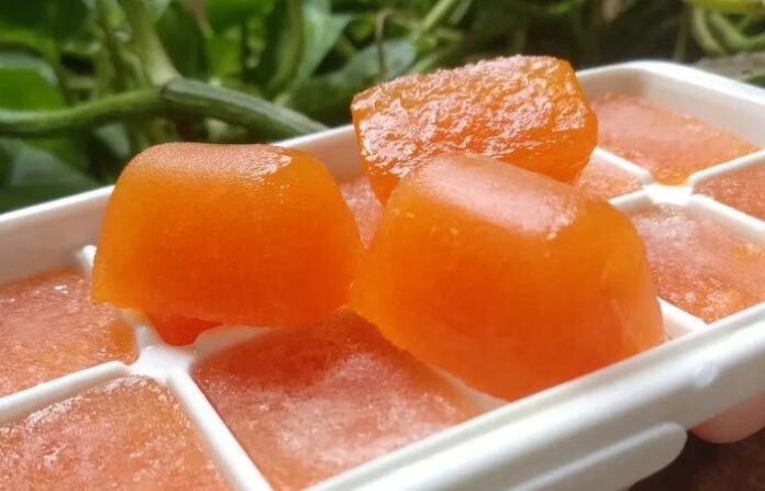 papaya icecube