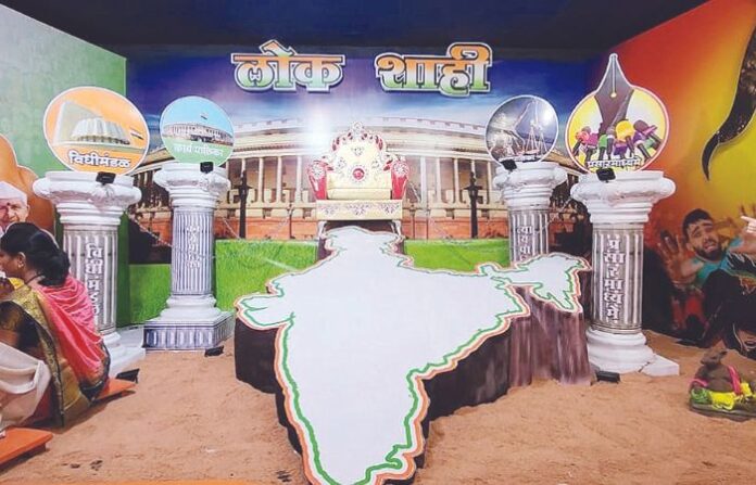 Kalyan Ganeshotsav mandal pandal by Vijay Salvi