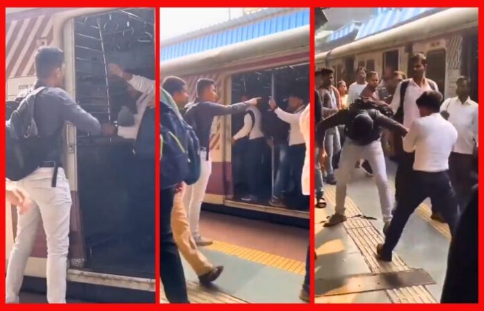 Mumbai Local Train Short guy fight