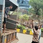 Action against unauthorized hawkers