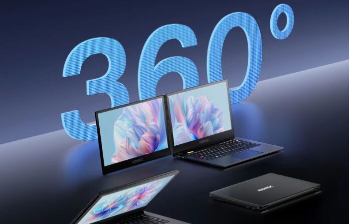 dual screen laptop