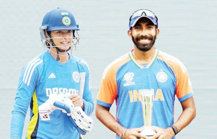 jaspreet-bumrah-and-smriti-mandhana