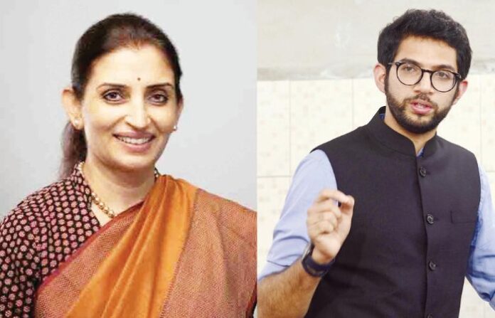 Aditya Thackeray and Sujata Saunik