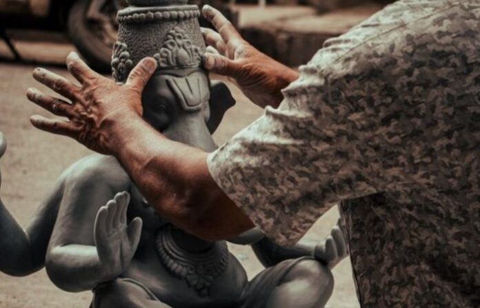 Ganesh Idol making