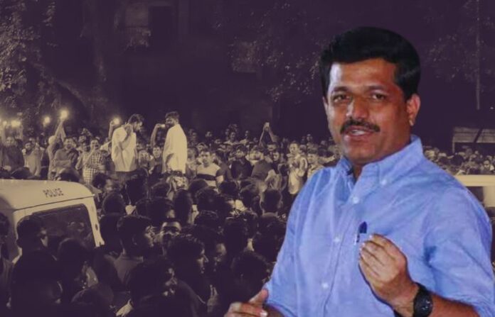 kailas patil on students protest in pune
