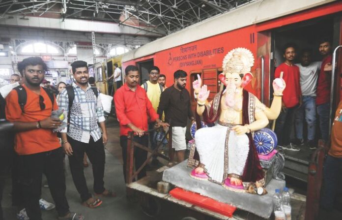 Ganpati from rail