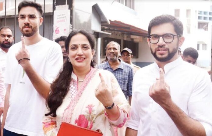 aaditya thackeray voting