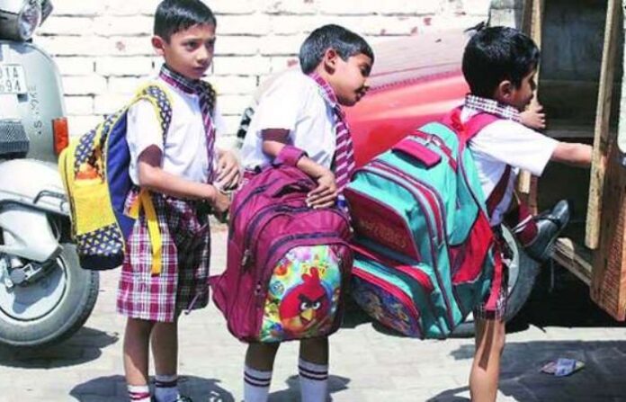school children heavy bags