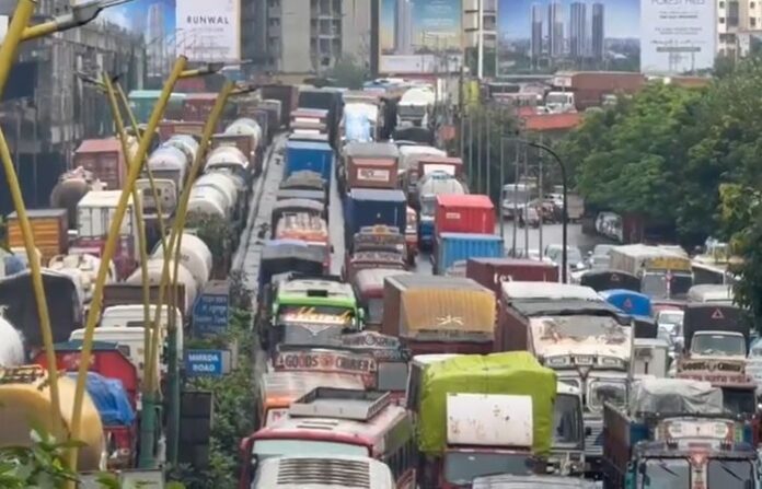 thane traffic jam