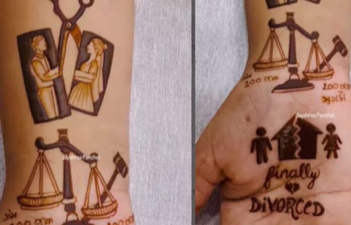 divorce mehendi