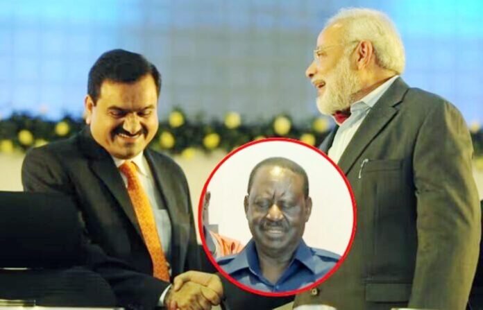 Raila Odinga modi adani - 1