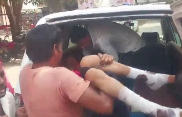 up accident