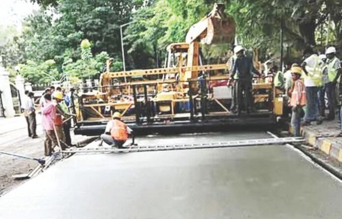 concret road