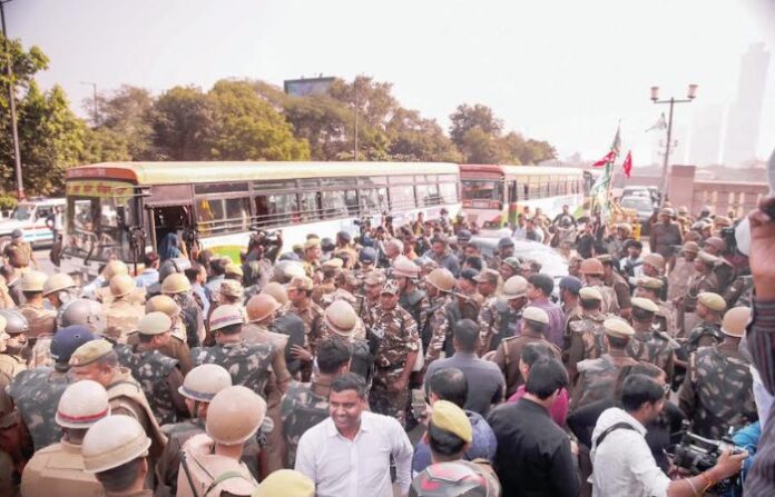 farmers protest
