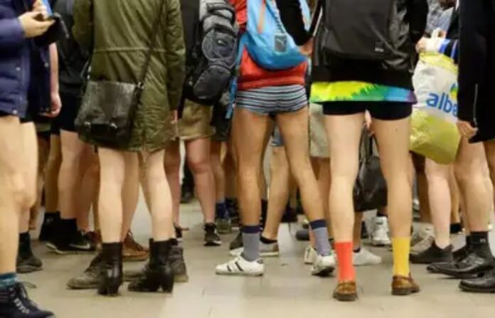 No Trousers Tube Ride