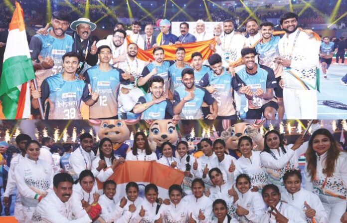 Kho Kho world Cup Winners Team India men and women team