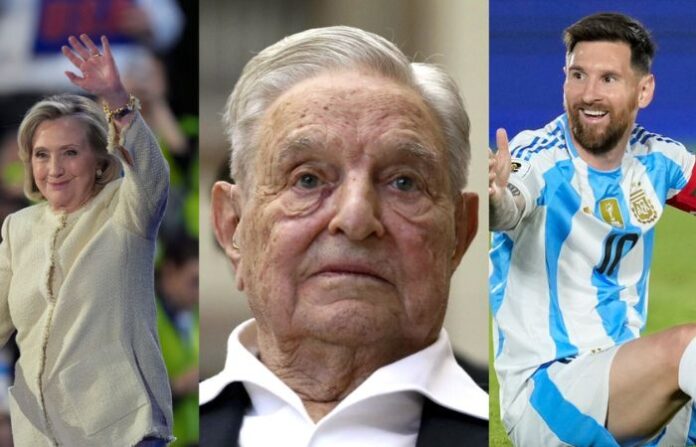 america news Hillary Clinton, George Soros, Messi