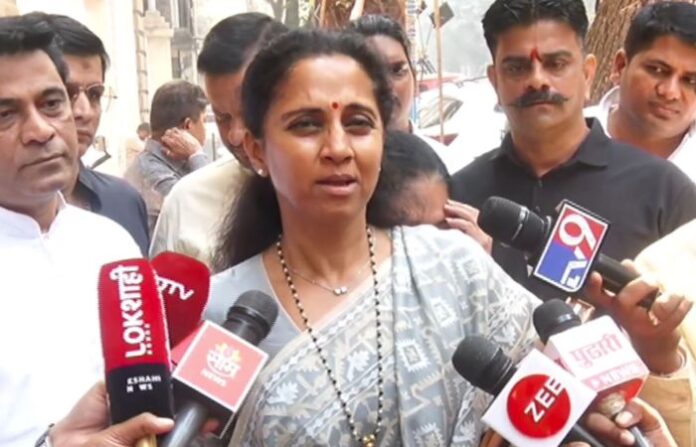 supriya sule mumbai press conference