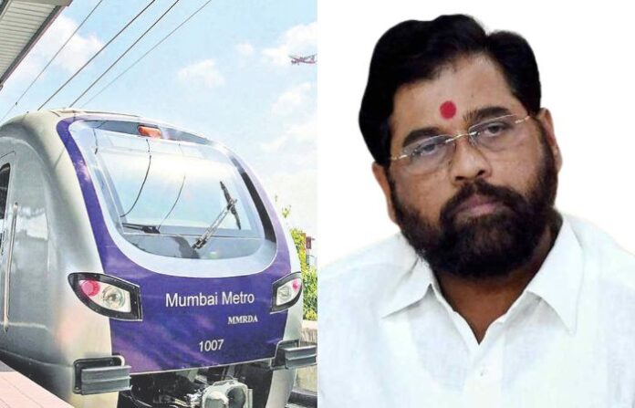 metro and eknath shinde