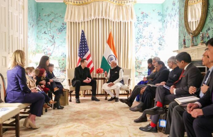 musk and modi