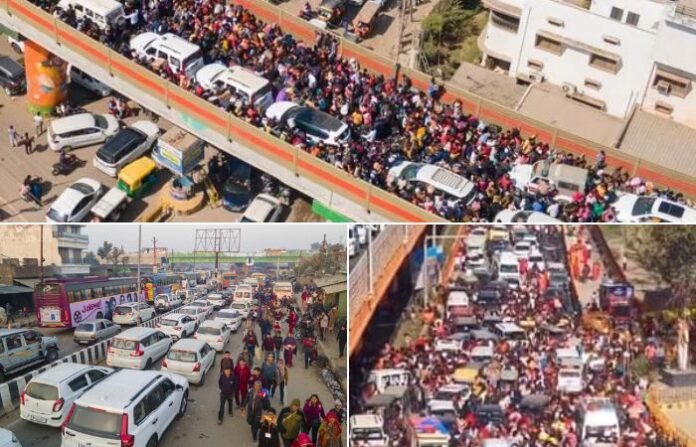 prayagraj traffic jam