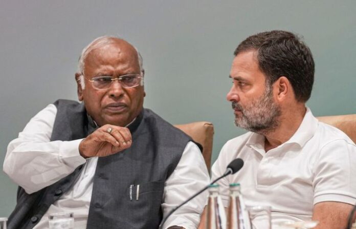 rahul gandhi and mallikarjun kharge