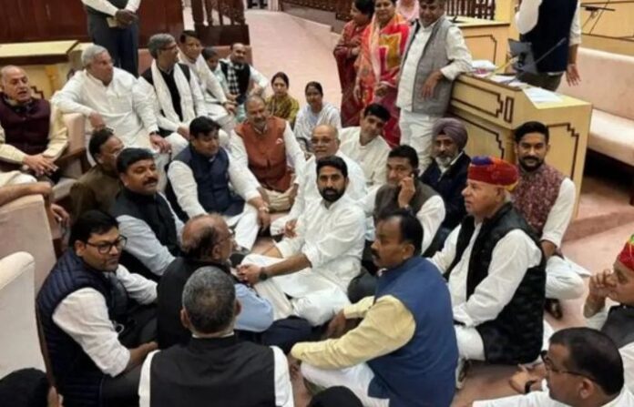rajasthan congress protest