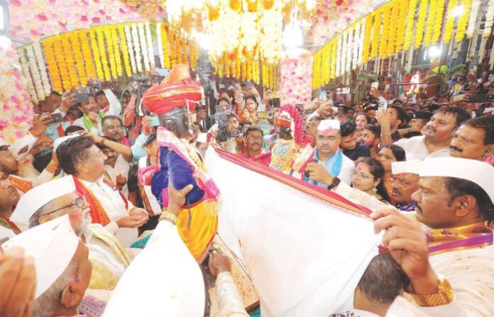 wedding ceremony of shree Vitthal and Rukmini