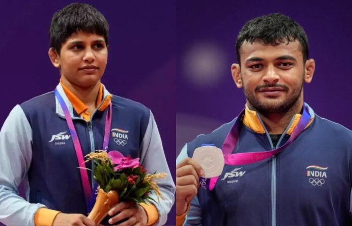 Deepak Punia and Antim Panghal